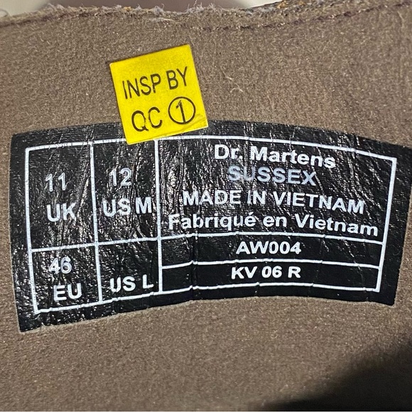 Dr. Martens Industrial Sussex Brown Leather Boots Men’s Size 12 Slip Resistant main image 12
